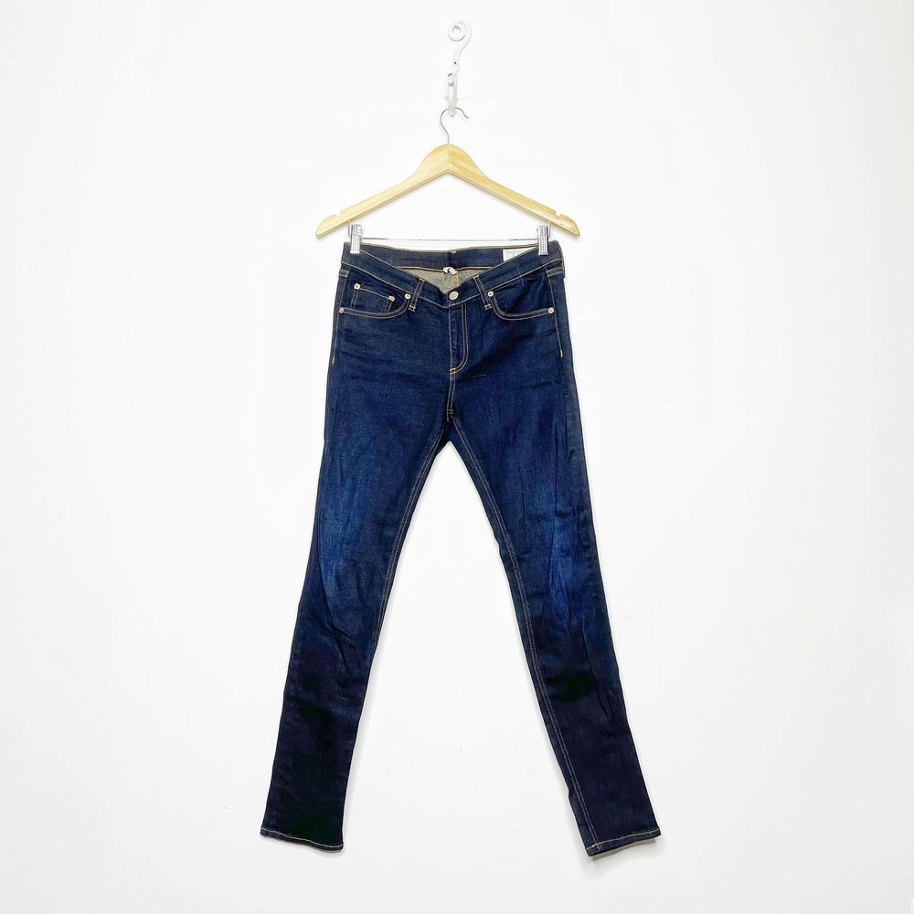 Rag & Bone Justine Skinny Jean Harrow dark wash stretch mid rise Womens 29